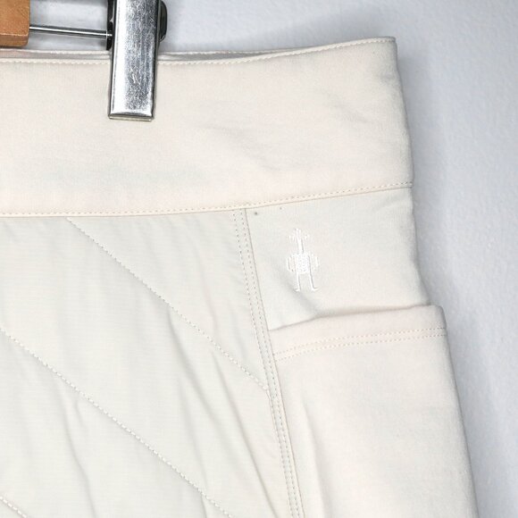 Smartwool Smartloft Skirt Quilted Wool Blend Beige Pockets Comfort Warm Outdoors - Picture 9 of 11